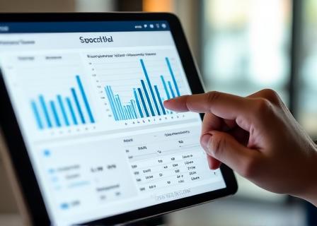 Dashboard digital con gráficos automatizados generados por IA