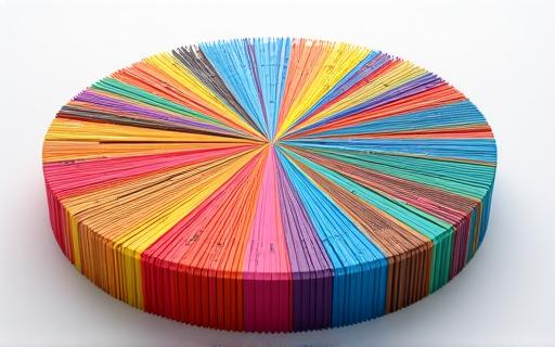 Ejemplo de gráfico de pastel sobrecargado con demasiadas categorías